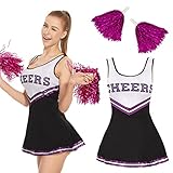 FORMIZON Cheerleader-Kostüm für Mädchen, Damen Cheerleader Kostüm,...