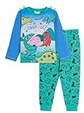 Peppa Pig Jungen George Pig Pyjama Kinder 3D Dino Spikes Luxus Pyjama...