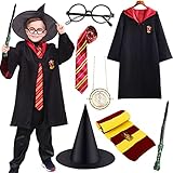 NCKIHRKK Harry Potter Kostüm Kinder 7-teiliges Set Bestehend aus...