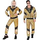 WIDMANN MILANO PARTY FASHION - Kostüm Trainingsanzug, gold,...