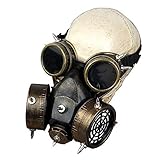 Gasmasken Clout Brille Steampunk Brille Gothic Anti-Fog Haze Männer...