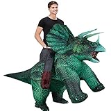MXoSUM Aufblasbares Dinosaurier-Kostüm Blow Up Triceratops Kostüme...