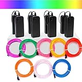 Mioke EL Draht Neon leuchtende 8 colors x 3m Strobing...