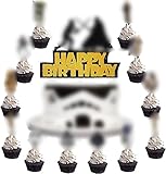 Cake Toppers simyron 13pcs Geburtstag Cupcake Deko Tortendeko Kinder...