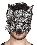 Boland 97516 - Werwolf-Maske, Halbmaske aus Schaumstoff,...