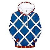 Unisex Jojos Bizarre Adventure Cosplay Hoodie Guido Mista 3D Printed...