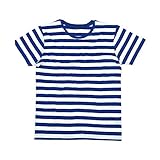 Mantis - Mens Retro Streifen T-Shirt M,Classic Navy/White
