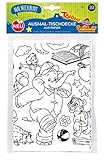 Benjamin Blümchen Papier-Tischdecke zum Ausmalen für Kinder,...