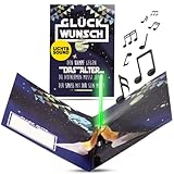 bentino PopUp Musikkarte Lichtschwert, MEGA Überraschungseffekt,...