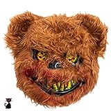 NHYDZSZ Halloween Horror Bärenmaske, Blutige Bärenmaske, Horror...