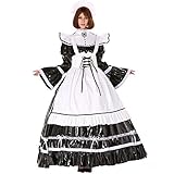 GOceBaby Retro Gotik Sissi Zofen Abschließbar PVC Lang Kleid Lose...