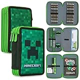 Minecraft Federmäppchen Kinder Federtasche Junge Gefüllt mit...