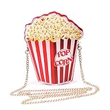 LUI SUI Mädchen PU Leder Geldbörse Popcorn niedliche Geldbörse...