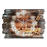 Kreative Feder Whiskey Whisky Shabby Style Designer Wanduhr Funkuhr...