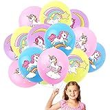 32 Packung Latex Einhorn Luftballons, 12 Zoll Einhorn Party...