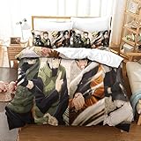 （Naruto） 3D Digitaldruck Dreiteiliges Mikrofaser sehr weich...