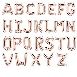 Folienballons Buchstaben Rose Gold - 40 / 80 / 100 cm - für...