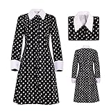 SINSEN Wednesday Addams Kostüm Kinder,Wednesday Addams Kleid Mädchen...