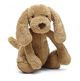 JellyCat Bashful Toffee Puppy Small, Braun (FBA_BASS6TPUS)