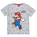 SUPER MARIO T-Shirt (Grau 140)