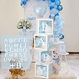 Babyparty Deko, Baby Shower Box Deko für Junge oder Mädchen, 4Pcs...