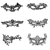 Spitze Maske Sexy Lace Augenmaske 6 Stück Venezianische Maske Damen...