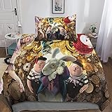 Alice im Wunderland Bettwäsche-Sets Bettbezug Mit...