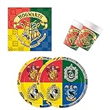 Procos 10137422 - Partyset S Harry Potter - Hogwarts, 52-teiliges Set,...