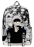 AMOMA Anime Jujutsu Kaisen Printed Unisex Daypacks Cosplay Gojo Sukuna...
