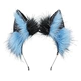 ZFKJERS Handgefertigtes Fell Fuchs Katzenohren Stirnband Fursuit...