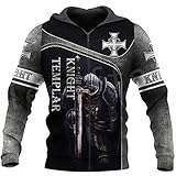 Ritter Templer Kostüm Rüstung Pullover Mode Harajuku Streetwear...