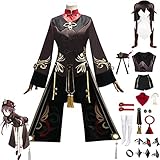 Genshin Impact Hu Tao Cosplay Kostüm Outfit Spiel Anime Charaktere...