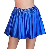 Ushiny Damen Casual Glänzend Ausgestellt Plissee Mini Skater Rock...
