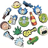 Tomicy Rick Morty Schuh Charme,16 Stück Morty Schuh Charms PVC Rick...