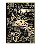 DPFRY Leinwand Drucken Rock Band Arctic Monkeys Retro Leinwand Poster...