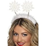 NET TOYS Weihnachtshaarreif Schneeflocken Haarreif Haarreifen...