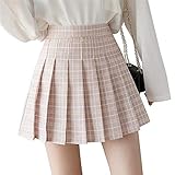 Mcaishen Frauen Rock Sommer Hohe Taille A-Line Rock Korean College...