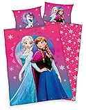 Disney Kinder Bettwäsche Frozen - Die Eiskönigin 40 x 60 cm 100 x...