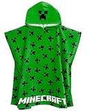 Minecraft Handtuch Poncho Jungen Kinder Creeper Gesicht...