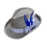 Widmann 95711 - Bayerischer Fedora, mit Band und Federn, aus Filz,...