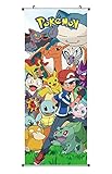 Großes Pokemon Rollbild / Kakemono aus Stoff | Poster 100x40cm |...