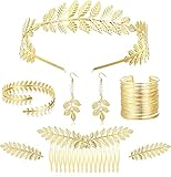 Milacolato 8Pcs Gold Griechische Göttin Kostüm Für Damen, Cleopatra...