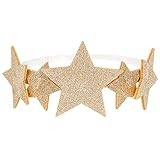 DekoHaus Haarband Sternen in Gold 12cm Kostümzubehör