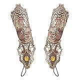 Jurxy Gothic Handstulpe mit Brosche Victorian Steampunk Handgelenk...