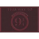 Harry Potter Fußmatte (Plattform 9 und ¾ Design) 40 cm x 60 cm...