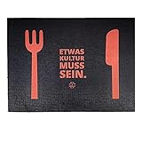 Rammstein Tischset ”Etwas Kultur” schwarz, Offizielles Band...