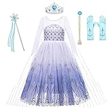 KANDEMY Mädchen Prinzessin Kleid Prinzessin Kostüm mit Schleppe...