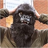 BIGIX Bewegliche Mund Gorilla Maske - Halloween Gorilla Maske -...