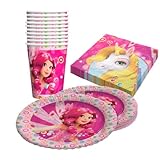 Party Factory `Mia & Me´ 40-teiliges Party Set mit 10 Bechern 250ml,...