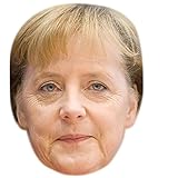 Celebrity Cutouts Angela Merkel Maske aus Karton